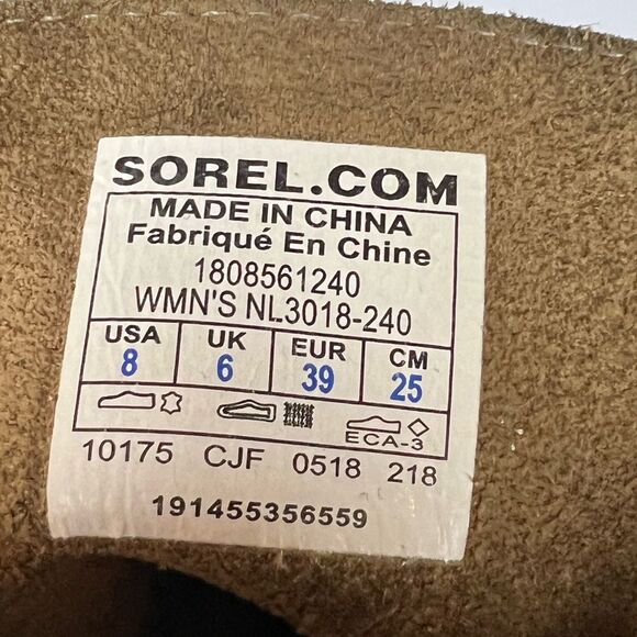 Sorel Lace Up Wedge Boot - Waterproof, Genuine Leather - Women’s 8 - Picture 5 of 6